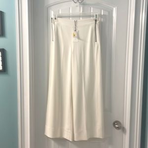 Ivory a loves a wide leg crop trousers